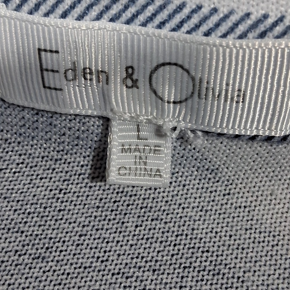 Eden & Olivia Blue Plaid Cropped Shacket Button Front Jacket Womens Large - Picture 3 of 12